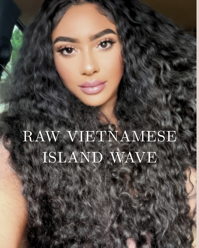 Raw Vietnamese Island wave wig